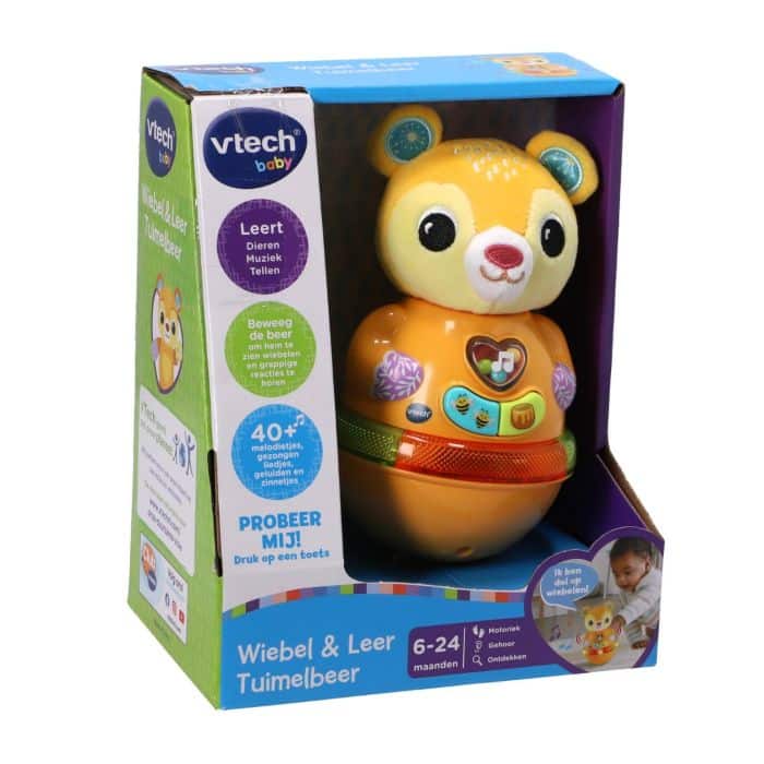 Afbeelding laden in galerijviewer, Vtech wiebel en leer tuimelbeer
