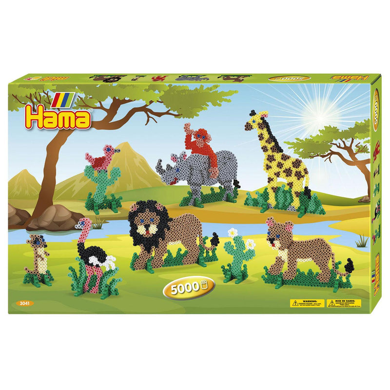 Afbeelding laden in galerijviewer, Hama strijkkralenset - safari, 5000st.

