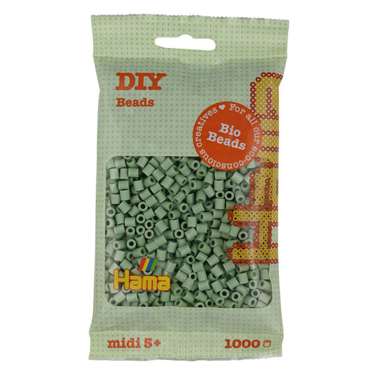 Hama midi bio strijkkralen - eucalyptus (101), 1000st.