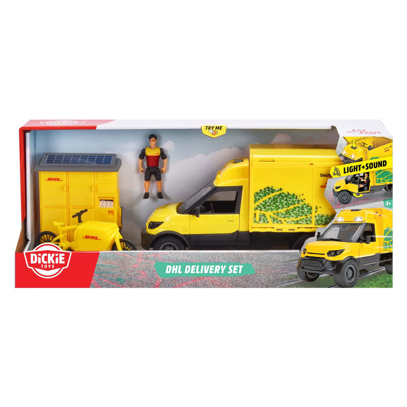 Afbeelding laden in galerijviewer, Dickie toys - bestelwagen dhl - postfiets - leveringen
