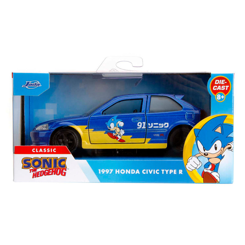Afbeelding laden in galerijviewer, Jada toys - sonic 1997 honda civic type-r 1:32
