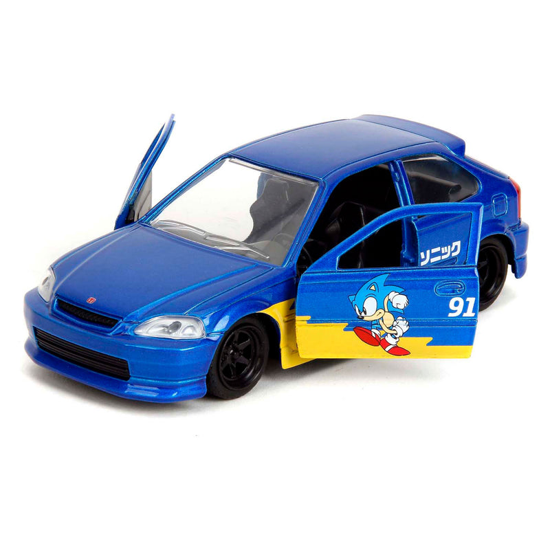 Afbeelding laden in galerijviewer, Jada toys - sonic 1997 honda civic type-r 1:32
