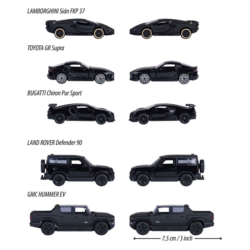 Afbeelding laden in galerijviewer, Simba majorette black edition die-cast voertuigen, 5dlg.

