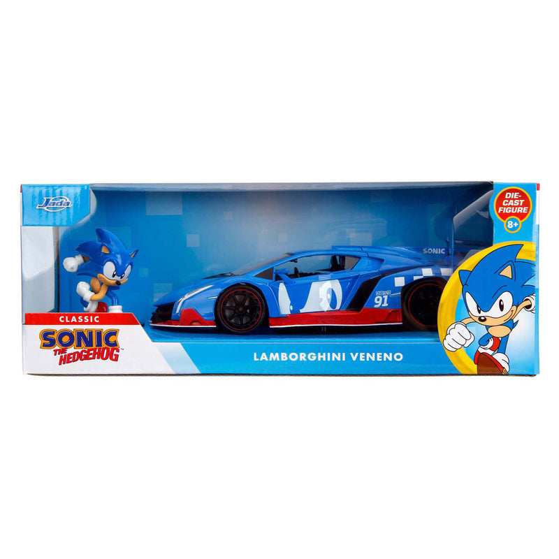 Afbeelding laden in galerijviewer, Jada toys - sonic lamborghini veneno 1:24 - 9335433314r00
