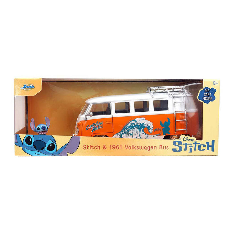 Afbeelding laden in galerijviewer, Jada toys - stitch 1961 vw bus 1:24 - 9336340314r01
