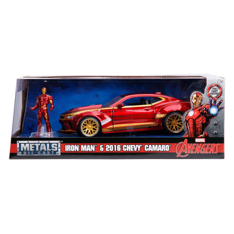 Afbeelding laden in galerijviewer, Jada toys - marvel ironman 2016 chevy camaro ss 1:24 - 9399724314r00

