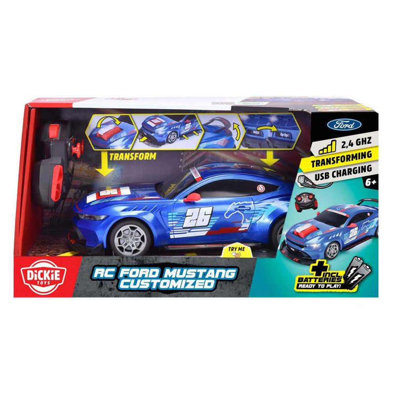 Afbeelding laden in galerijviewer, Dickie simba toys - rc ford mustang customized, try me, rtr - 201105014
