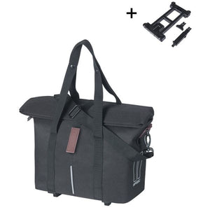 Basil fietshandtas city mik 8 - 11 liter 19 x 30 x 26 cm - zwart