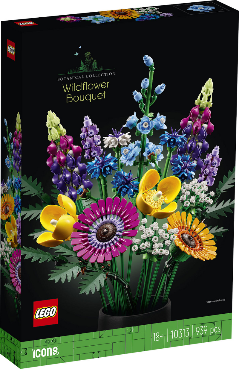 Afbeelding laden in galerijviewer, Lego icons wilde bloemen boeket bouwset voor volwassenen, botanical collection - 10313
