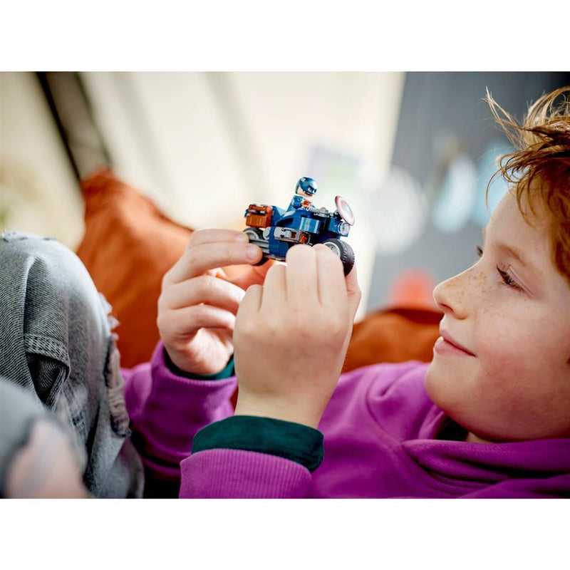 Afbeelding laden in galerijviewer, Lego Marvel 76260 Captain America en Black Widow Motoren

