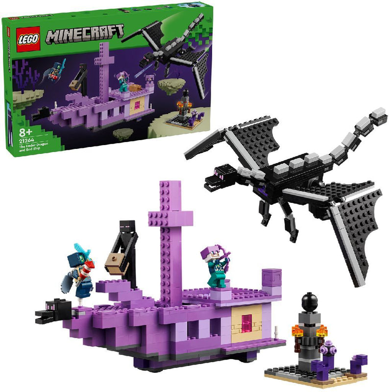 Afbeelding laden in galerijviewer, Lego 21264 minecraft de enderdraak en end-schip
