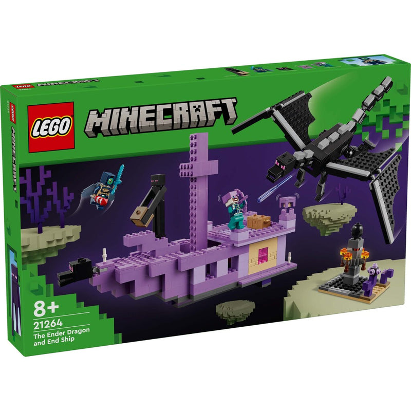 Afbeelding laden in galerijviewer, Lego 21264 minecraft de enderdraak en end-schip

