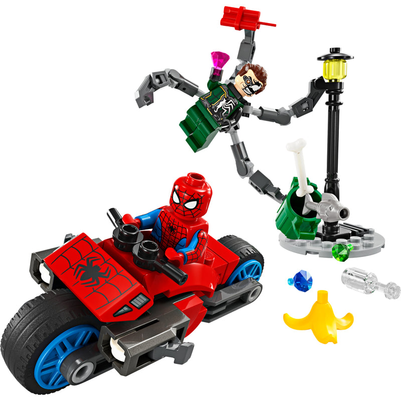 Afbeelding laden in galerijviewer, Lego LEGO Super Heroes 76275 Motorachtervolging: Spider-Man vs. Doc Ock
