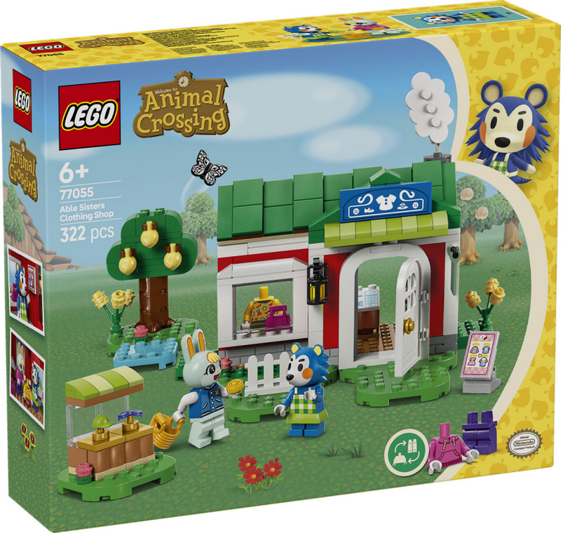 Afbeelding laden in galerijviewer, Lego animal crossing kleermakerij van de zusjes able creatief speelgoed voor kinderen 77055
