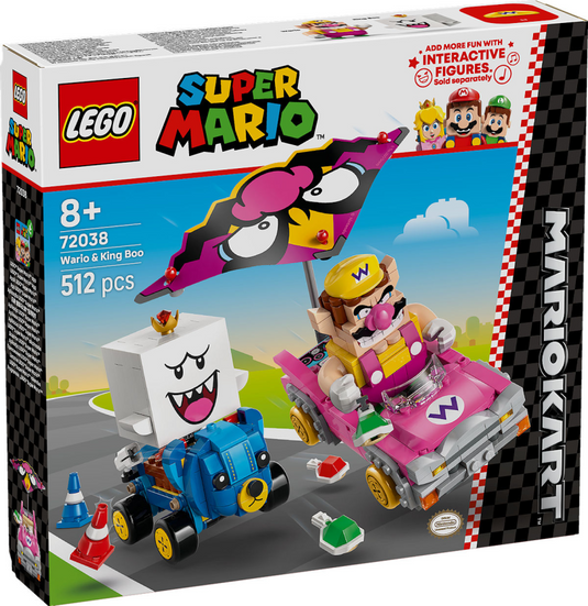 Lego super mario mario kart – wario en king boo