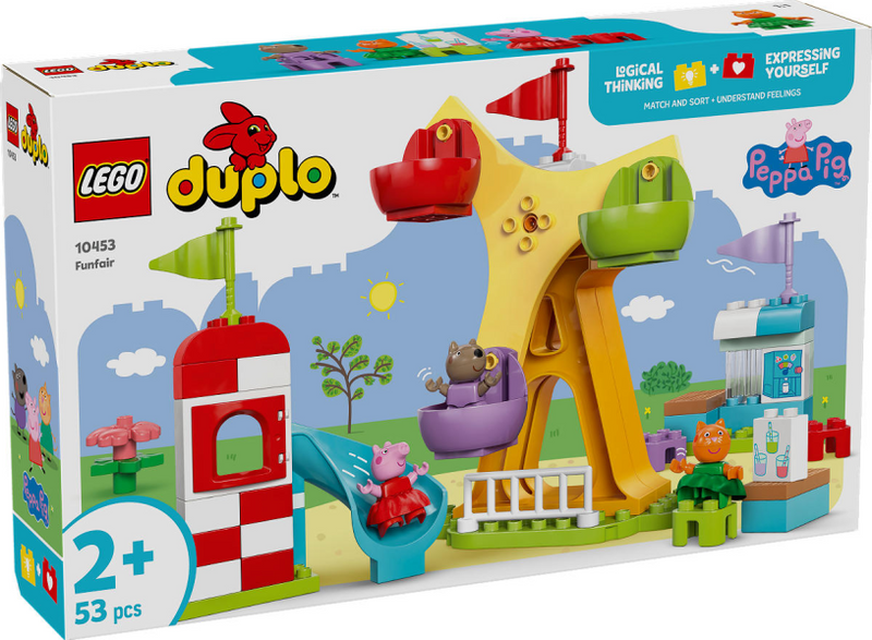 Afbeelding laden in galerijviewer, Lego duplo peppa big kermis montessori speelgoed voor peuters van 2 jaar en ouder 10453
