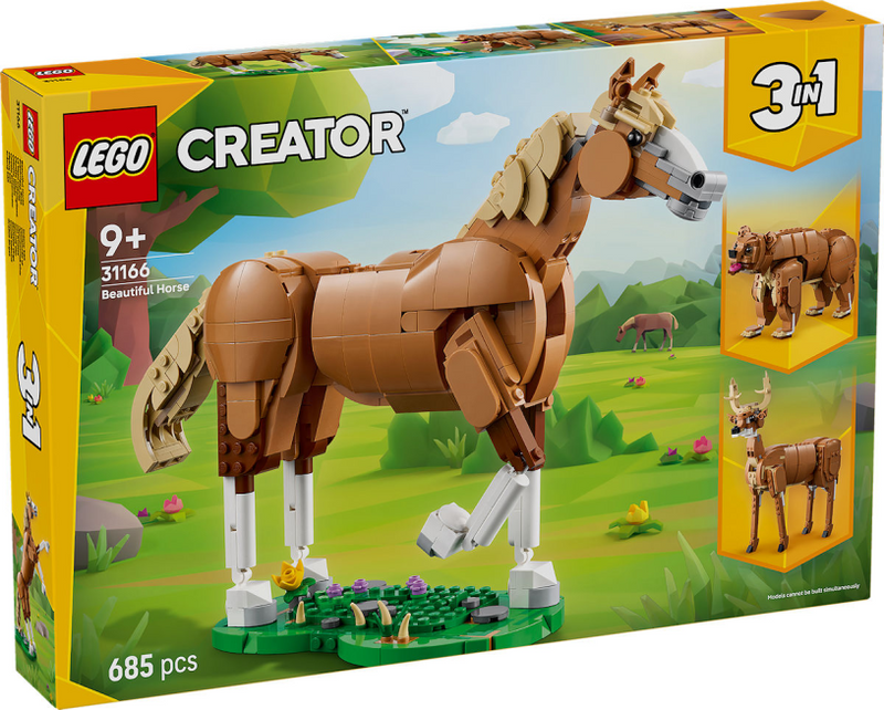 Afbeelding laden in galerijviewer, Lego ® creator 3in1 prachtig paard, dierenbouwset - 31166
