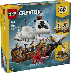 Lego creator 3in1 klassiek piratenschip piraten boot speelgoed voor kinderen 31387