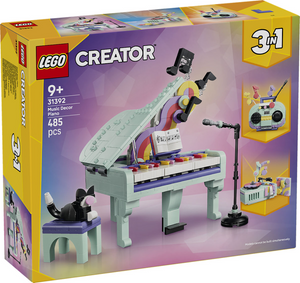 Lego creator 3in1 piano met kat en radio en platenspeler speelgoed voor kinderen 31392