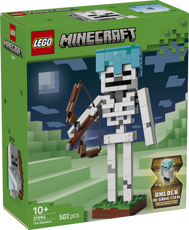 Afbeelding laden in galerijviewer, Lego ® minecraft® het skelet - decoratief gamingspeelgoed - modelbouwset - gamingmerchandise voor kinderen vanaf 10 jaar - 21594
