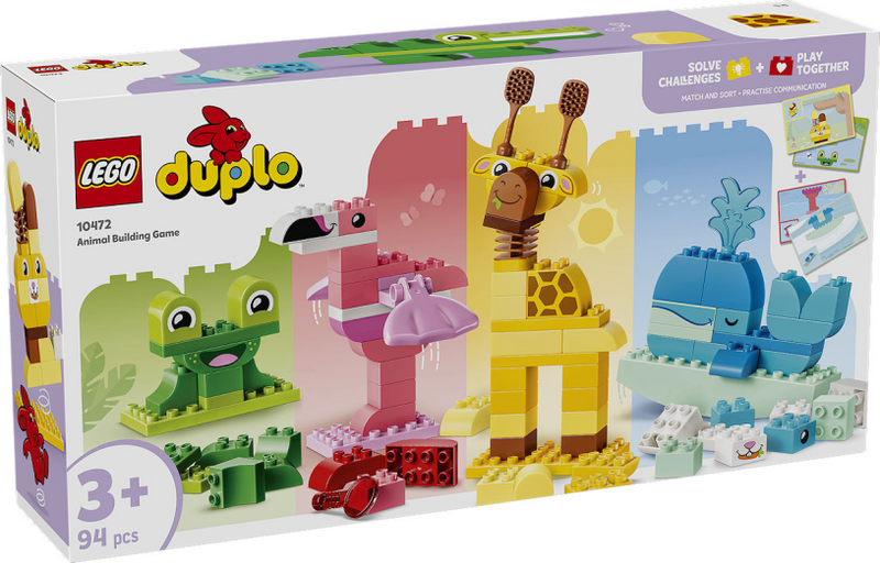 Afbeelding laden in galerijviewer, Lego duplo dierenbouwspel educatief montessori speelgoed voor kinderen met dieren figuren 10472
