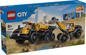 Lego city kiepwagen en voorlader