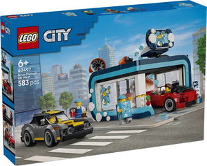 Lego city autowasstraat auto bouwpakket voor kinderen vanaf 6 jaar 60497