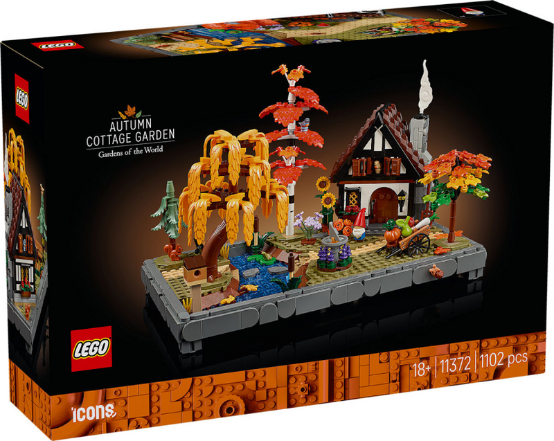 Afbeelding laden in galerijviewer, Lego icons herfsttuin met cottage
