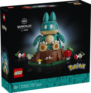 Lego pokémon - munchlax figuur bouwpakket voor volwassenen en woondecoratie - 72150