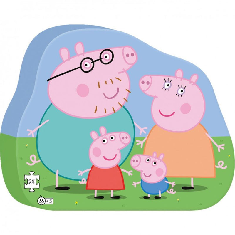 Afbeelding laden in galerijviewer, Puzzel peppa pig familie. 24 stukjes. 3+
