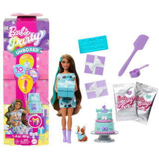 Afbeelding laden in galerijviewer, Ty barbie par unboxed 2 1 pop met blauwe jurk
