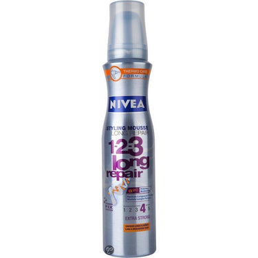 Nivea styling mousse 1-2-3 long repair 4 150ml