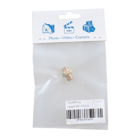 Afbeelding laden in galerijviewer, Studioking spigot verloopnippel mc-1060a 3 8 male 3 8 male
