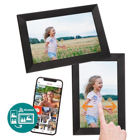 Afbeelding laden in galerijviewer, Benel frameo digitale fotolijst hf-101b zwart 10.1 inch
