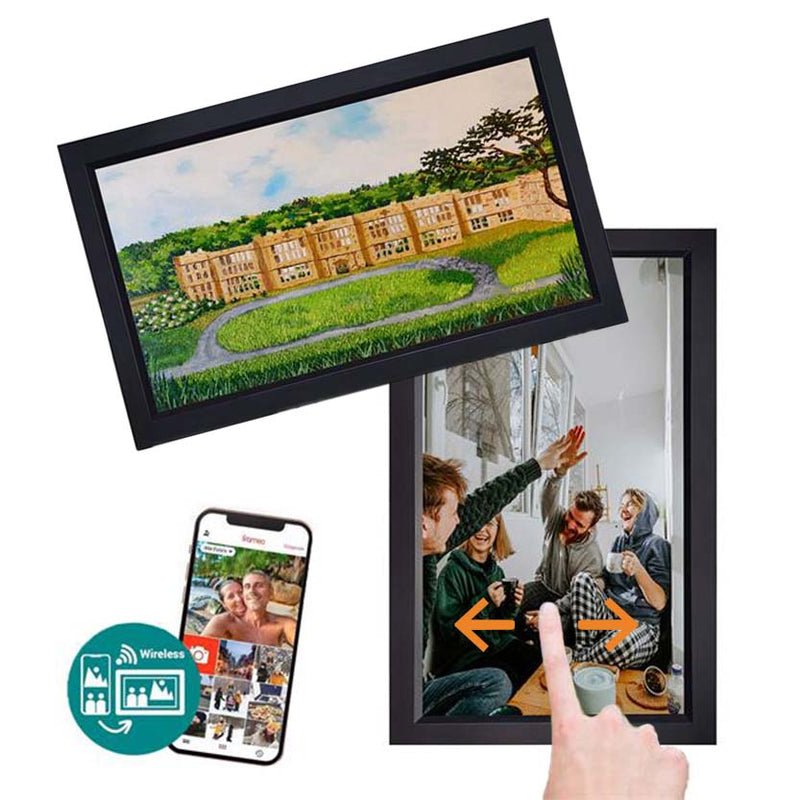 Afbeelding laden in galerijviewer, Benel Frameo Digitale Fotolijst HF-156B Zwart 15.6 Inch
