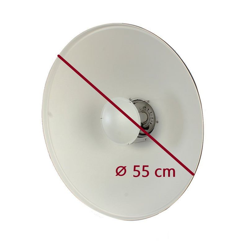 Afbeelding laden in galerijviewer, Studioking beauty dish wit sk-bd550w 55 cm met honingraat
