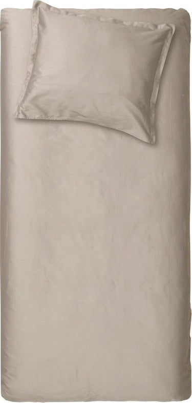 Cinderella sundays dekbedovertrek - 1 persoons - satijn - 140 x 200 220 cm - taupe + 1 kussensloop 60x70