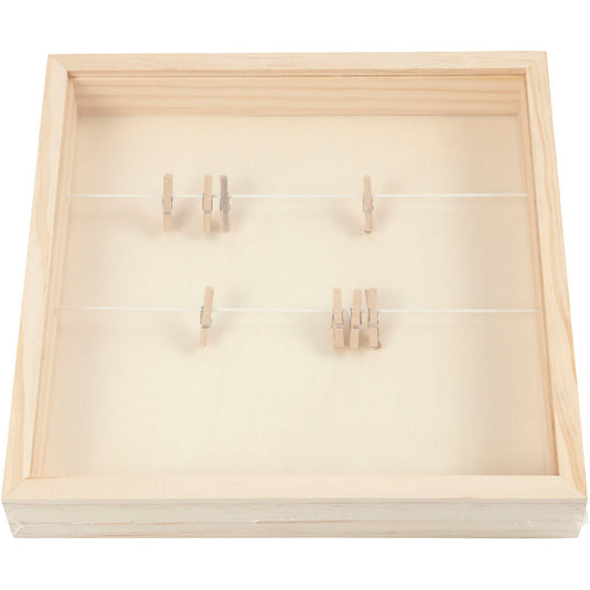 Creativ company 3d lijst, afm 23x23 cm, diepte 35 mm, 1 stuk, grenen