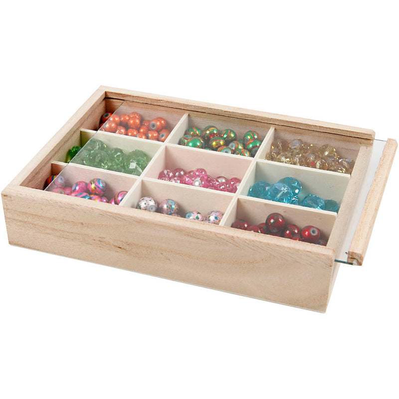Afbeelding laden in galerijviewer, Creativ company vakkendoos – muntendoos – kleine organizer met 9 vakken – 17x13 cm
