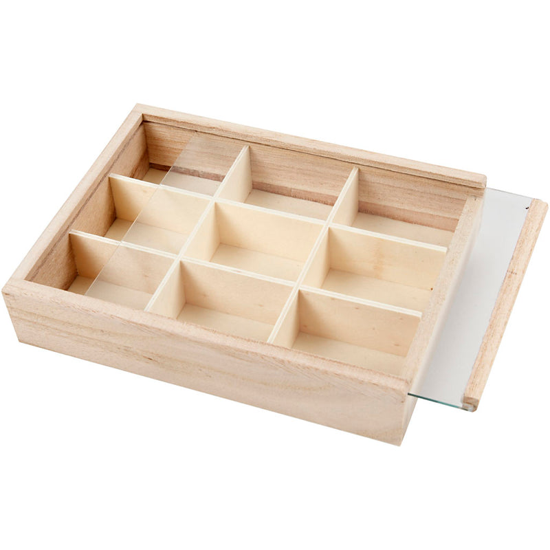 Afbeelding laden in galerijviewer, Creativ company vakkendoos – muntendoos – kleine organizer met 9 vakken – 17x13 cm
