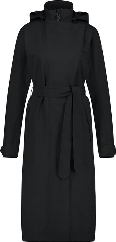 Agu trench coat long regenjas urban outdoor dames - zwart - m