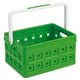Sunware square boodschappenkrat 24 liter groen wit kunststof 44x31,5x21cm