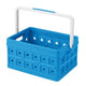 Sunware sqaure boodschappenkrat 24 litermet handgreep blauw 44x31,5x21cm