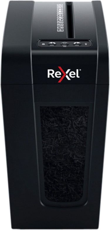 Rexel secure x8-sl fluisterstille papierversnipperaar - p4 microsnippers - tot 8 vel - 14l - zwart