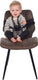 Dooky travel chair - meeneem reis kinderstoel - zwart grijs melange - 6-36 maanden - 5-punts harnasgordel - compact opvouwbaar