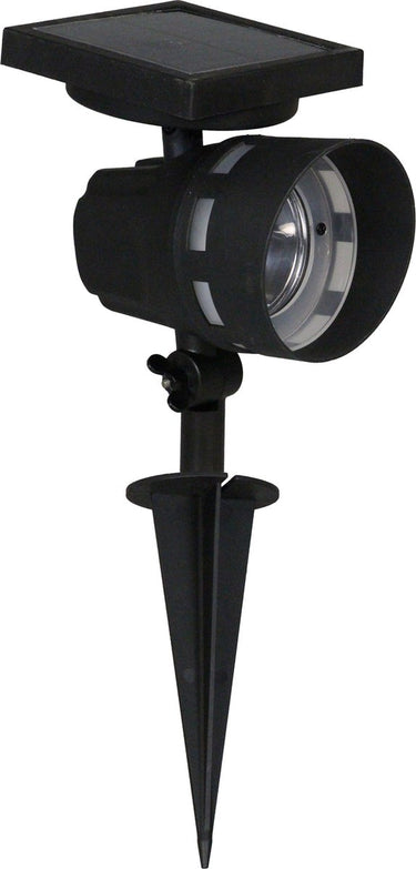 Luxform - montana - solar intelligent hybride - prikspot - zwart - 50 lumen - werkend op zonne energie