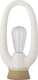 Bloomingville - latifa draagbare lamp - batterij - wit - aardewerk