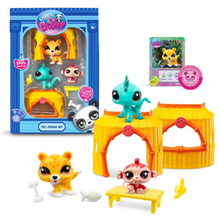Afbeelding laden in galerijviewer, Littlest pet shop playset themed jungle 3-pack | 6 stuks
