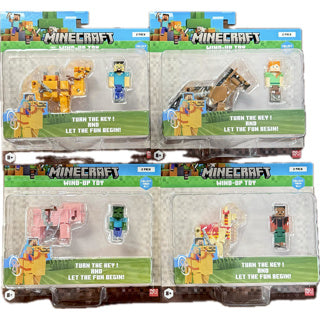 Afbeelding laden in galerijviewer, Minecraft 3d wind-up playset assorti | 6 stuks
