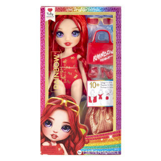 Afbeelding laden in galerijviewer, Mga rainbow high swim style modepop ruby (red)
